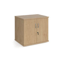 Dams deluxe double door desk high cupboard with 600mm depth, featuring sturdy construction and storage shelves