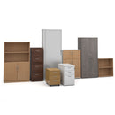Dams Universal Storage Extra Shelf mounted on a wooden storage unit with additional shelving for organization.