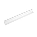 Dams single desk cable tray for Adapt and Fuze desks, white metal organizer for cable management on office workstations