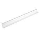 Dams single desk cable tray for Adapt and Fuze desks, white metal organizer for managing cables and wires neatly.