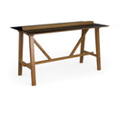 Crew Poseur Worktable With Oak Power Bar & MDF Top With Chamfered Edges - NWOF