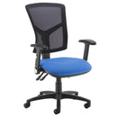 Blue Dams Senza Mesh Back Operator Chair with ergonomic mesh seat and adjustable height
