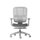 Dams Shelby mesh back operator chair with fabric seat, adjustable armrests and ergonomic design for office comfort.
