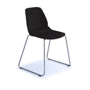 Dams Strut multi-purpose chair with chrome sled frame, featuring a cushioned seat and modern design for office or home use
