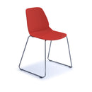 Dams Strut multi-purpose chair with chrome sled frame, featuring a modern design and cushioned seat, suitable for office or home use.