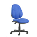 Dams Bilbao fabric operators chair with lumbar support, featuring adjustable height and ergonomic design for office comfort.