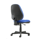 Dams Bilbao fabric operators chair with lumbar support, featuring ergonomic design and adjustable backrest for comfort.