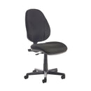 Dams Bilbao fabric operator's chair with lumbar support, black upholstery, adjustable armrests, and ergonomic design.