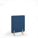 Dams Zigzag Acoustic Floor Standing Screen with wooden legs, stylish room divider and soundproofing panel in modern design