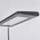 Anders LED Floor Lamp With Swiveling Head - Chrome & Black - NWOF