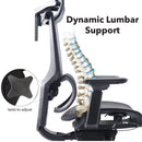 Dams Elise black mesh back operator chair with headrest and black mesh seat, ergonomic office seating for comfort and support.