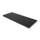Black Dams steel storage cupboard extra shelf, sturdy and adjustable, shown installed inside a metal storage cabinet.