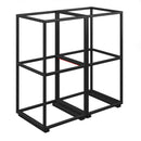 Dams Flux Modular Storage Linking Bracket attached to a storage unit, showcasing its sturdy design and easy linking feature.