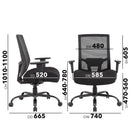 Dams Isla bariatric operator chair with black fabric seat and mesh back for ergonomic support and comfort.