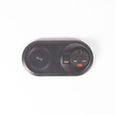 Pixel Arc In-Surface Power Module 1 x UK Socket, 1 x TUF (A&C) USB Connectors And 10W Wireless Charger - Black - NWOF