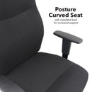 Dams Porter bariatric operator chair with black fabric seat and back, ergonomic design for comfortable industrial use
