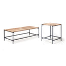 Dams Turin rectangular coffee table with anthracite steel frame and Alaska top, showing modern design and sleek surface.