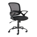 Dams Tyler mesh back operator chair with black frame, adjustable armrests and ergonomic design for office seating.