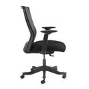 Yasmin Mesh Back Operator Chair With Black Fabric Seat - NWOF
