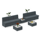 Alto Modular Reception Seating Wooden Table With Ion Power Module - NWOF