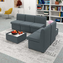 Alto Modular Reception Seating Wooden Table With Ion Power Module - NWOF