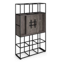 Flux Modular Storage Triple Frame With Media Unit With TV Bracket And Whiteboard On Reverse - NWOF