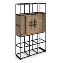 Flux Modular Storage Triple Frame With Media Unit With TV Bracket And Whiteboard On Reverse - NWOF