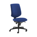 Blue Dams Tegan Fabric Asynchro Operator Chair with no arms, ergonomic design, adjustable height, and modern mesh fabric.
