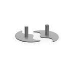Pair of Dams Vibe Designer Floor Standing Screen Feet supporting and elevating room dividers or partitions.