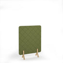 Dams lattice acoustic floor standing screen with wooden legs, beige fabric panels, and modern design for room separation and sound absorption.