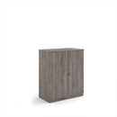 Systems Double Door Cupboard - Grey Oak - NWOF