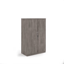 Systems Double Door Cupboard - Grey Oak - NWOF