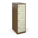 Executive Steel Filing Cabinet - Coffee & Cream