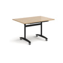 Rectangular Deluxe Fliptop Meeting Table - Kendal Oak - NWOF