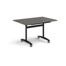 Rectangular Deluxe Fliptop Meeting Table - Onyx Grey - NWOF