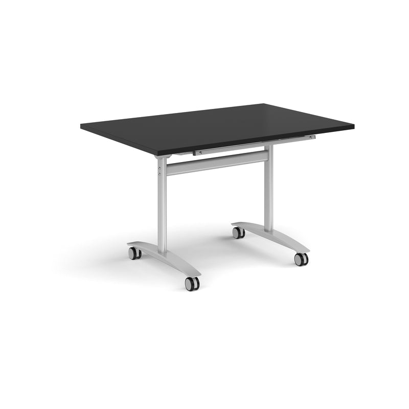 Rectangular Deluxe Fliptop Meeting Table - Black - NWOF