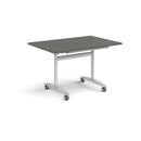 Rectangular Deluxe Fliptop Meeting Table - Onyx Grey - NWOF