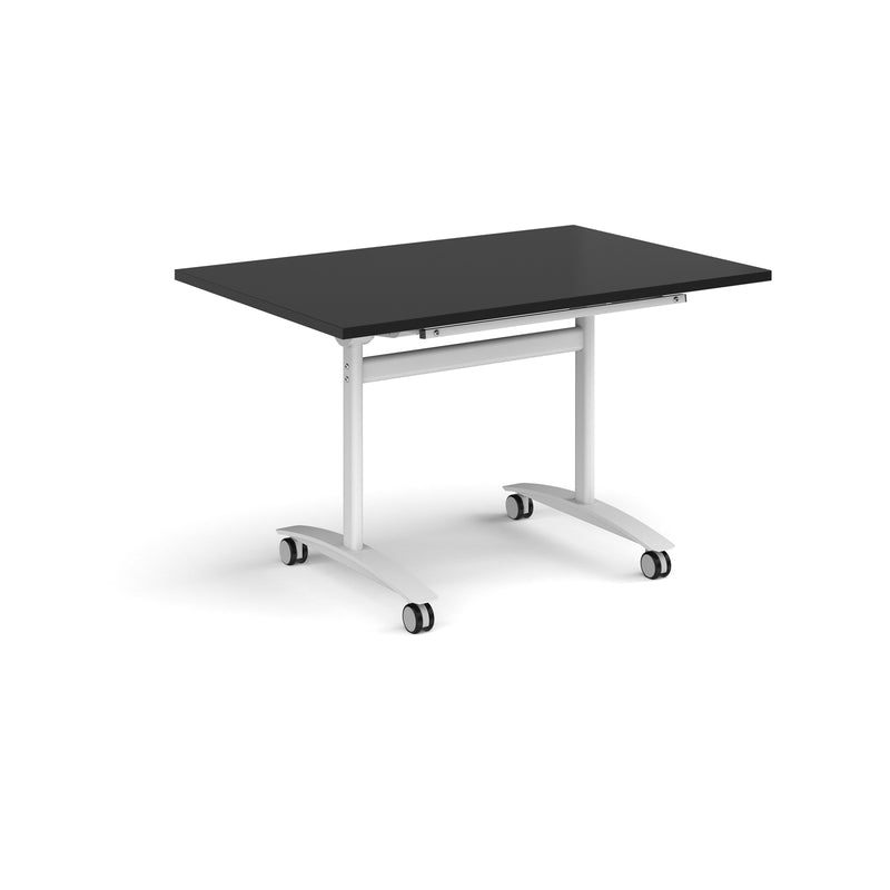 Rectangular Deluxe Fliptop Meeting Table - Black - NWOF