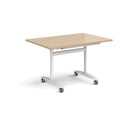 Rectangular Deluxe Fliptop Meeting Table - Kendal Oak - NWOF