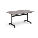 Rectangular Deluxe Fliptop Meeting Table - Grey Oak - NWOF