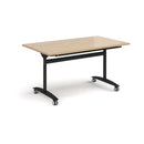 Rectangular Deluxe Fliptop Meeting Table - Kendal Oak - NWOF