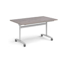 Rectangular Deluxe Fliptop Meeting Table - Grey Oak - NWOF