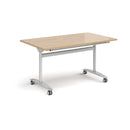 Rectangular Deluxe Fliptop Meeting Table - Kendal Oak - NWOF