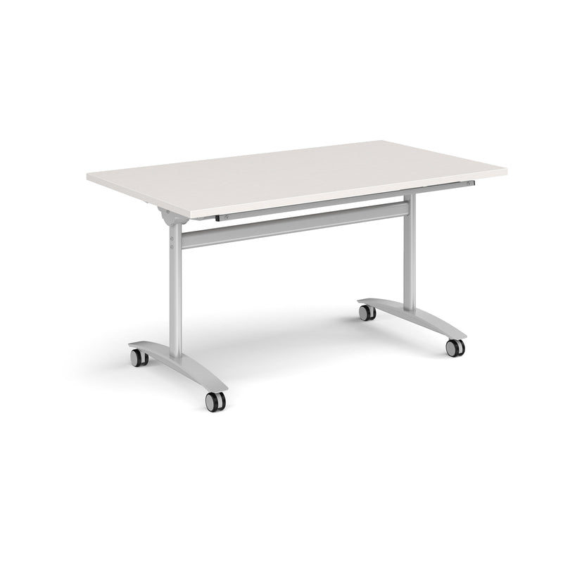 Rectangular Deluxe Fliptop Meeting Table - Light Grey - NWOF