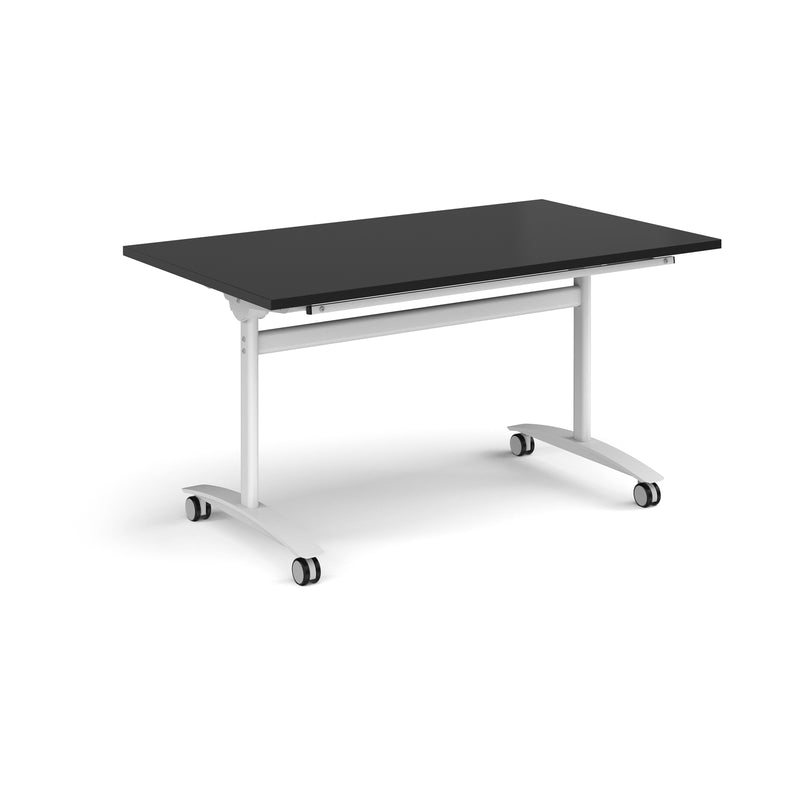 Rectangular Deluxe Fliptop Meeting Table - Black - NWOF
