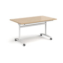 Rectangular Deluxe Fliptop Meeting Table - Kendal Oak - NWOF