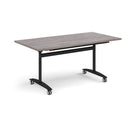 Rectangular Deluxe Fliptop Meeting Table - Grey Oak - NWOF