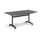 Rectangular Deluxe Fliptop Meeting Table - Onyx Grey - NWOF