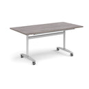 Rectangular Deluxe Fliptop Meeting Table - Grey Oak - NWOF