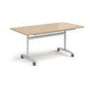 Rectangular Deluxe Fliptop Meeting Table - Kendal Oak - NWOF